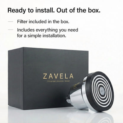 Zavela Rain - Filtered Rain Shower Head