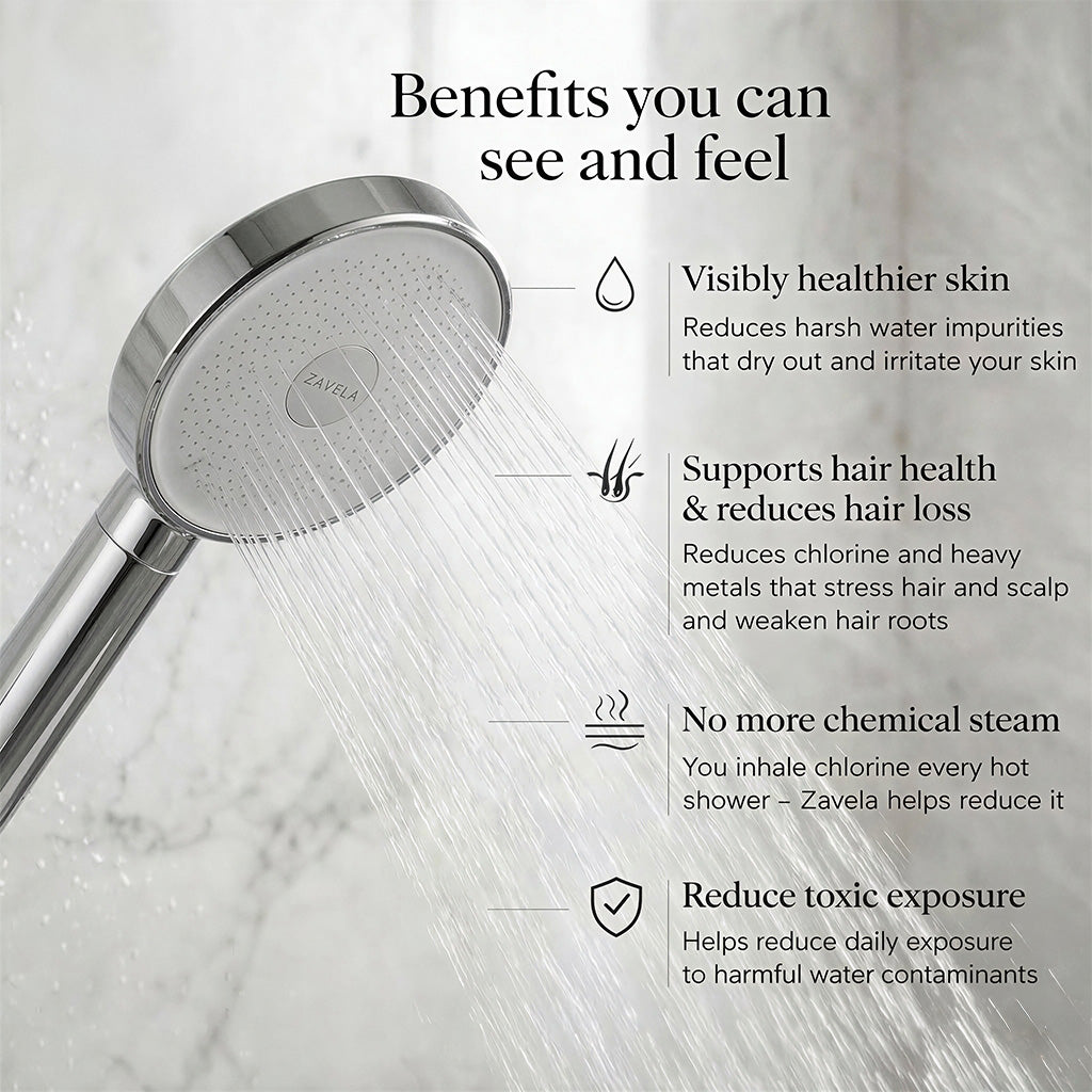 Zavela Handheld - Filtered Shower Head