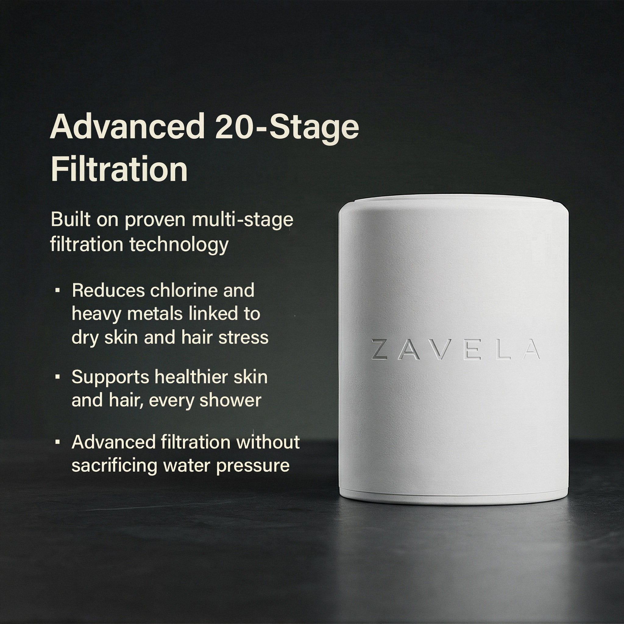 Zavela Rain - Filtered Rain Shower Head